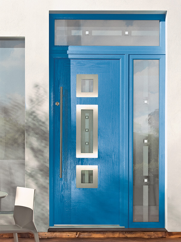 Blue Composite Entrance Door